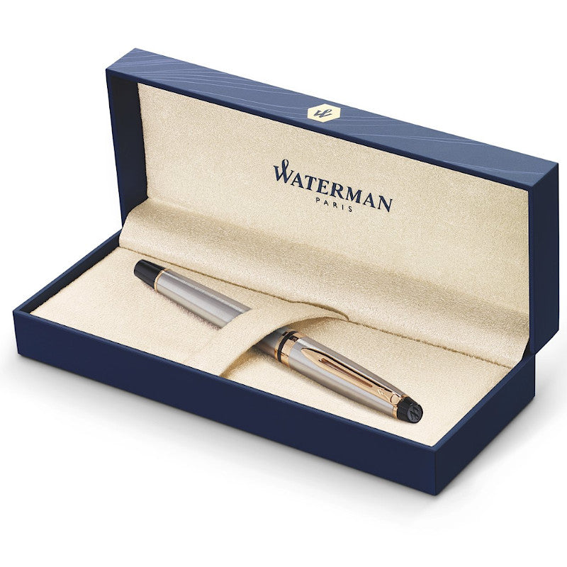 Waterman Expert GT de acero inoxidable, punta F