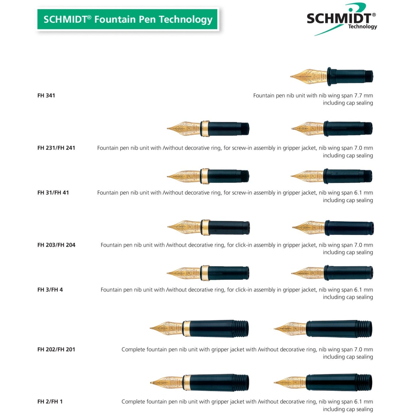 SCHMIDT FH341 Steel Semi-flex