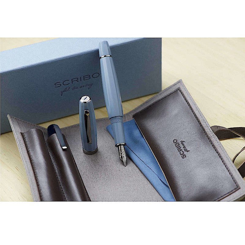 SCRIBO Feel Grey-Blue 18k Nib