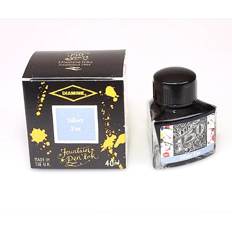 Tinta Diamine 150 Aniversario 40ml, Zorro Plateado