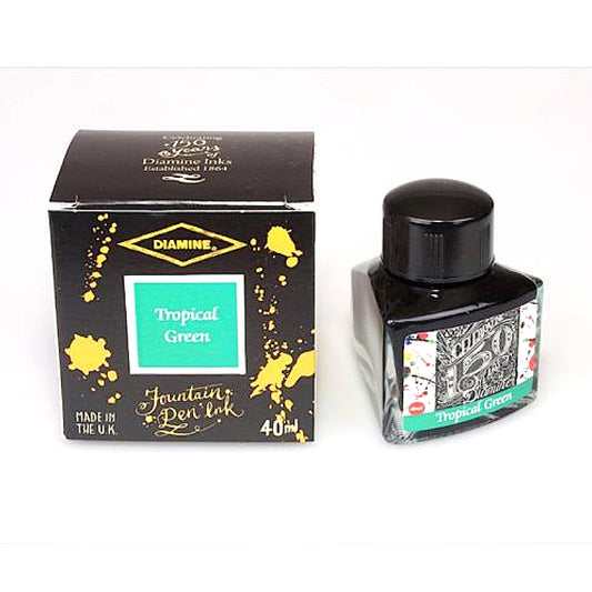 Tinta Diamine 150 Aniversario 40ml, Verde Tropical