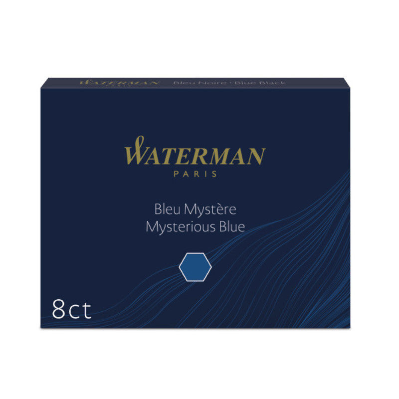 Waterman Long-Tintenpatrone, Blau und Schwarz