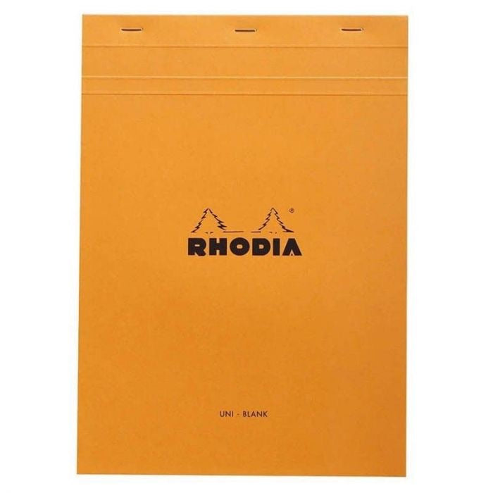 Bloc Grapado Rhodia N°16 Naranja. BLANCO 