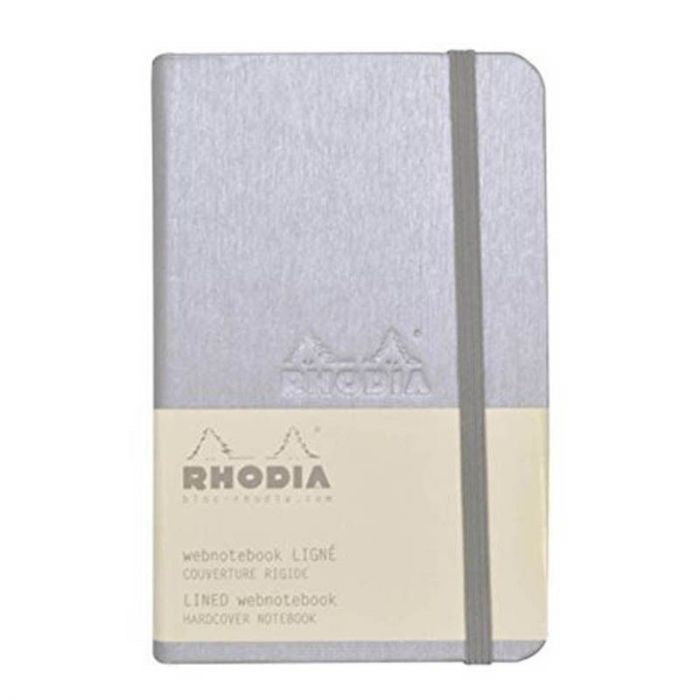 Webnotebook A5 Plata, RAYADO