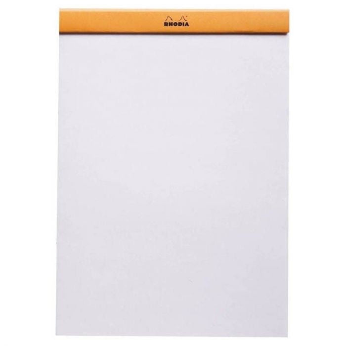 Bloc Grapado Rhodia N°16 Naranja. BLANCO 