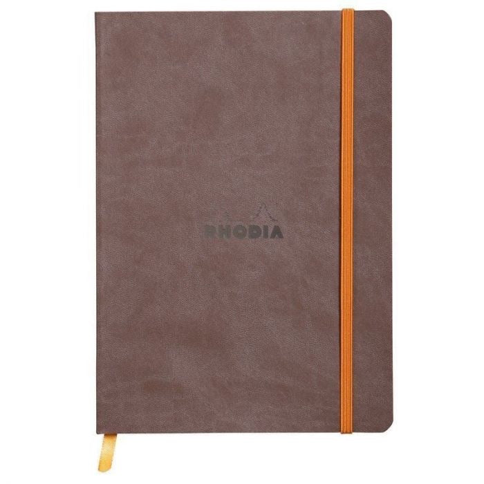 Rhodia A6 Notizbuch Schokolade, LINIERT