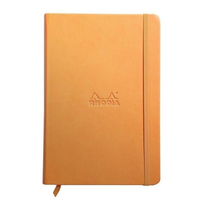 Cuaderno Rhodia A5 Naranja, RAYADO