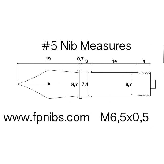 Grifo M6.5 para unidad de punta Jowo tamaño 5