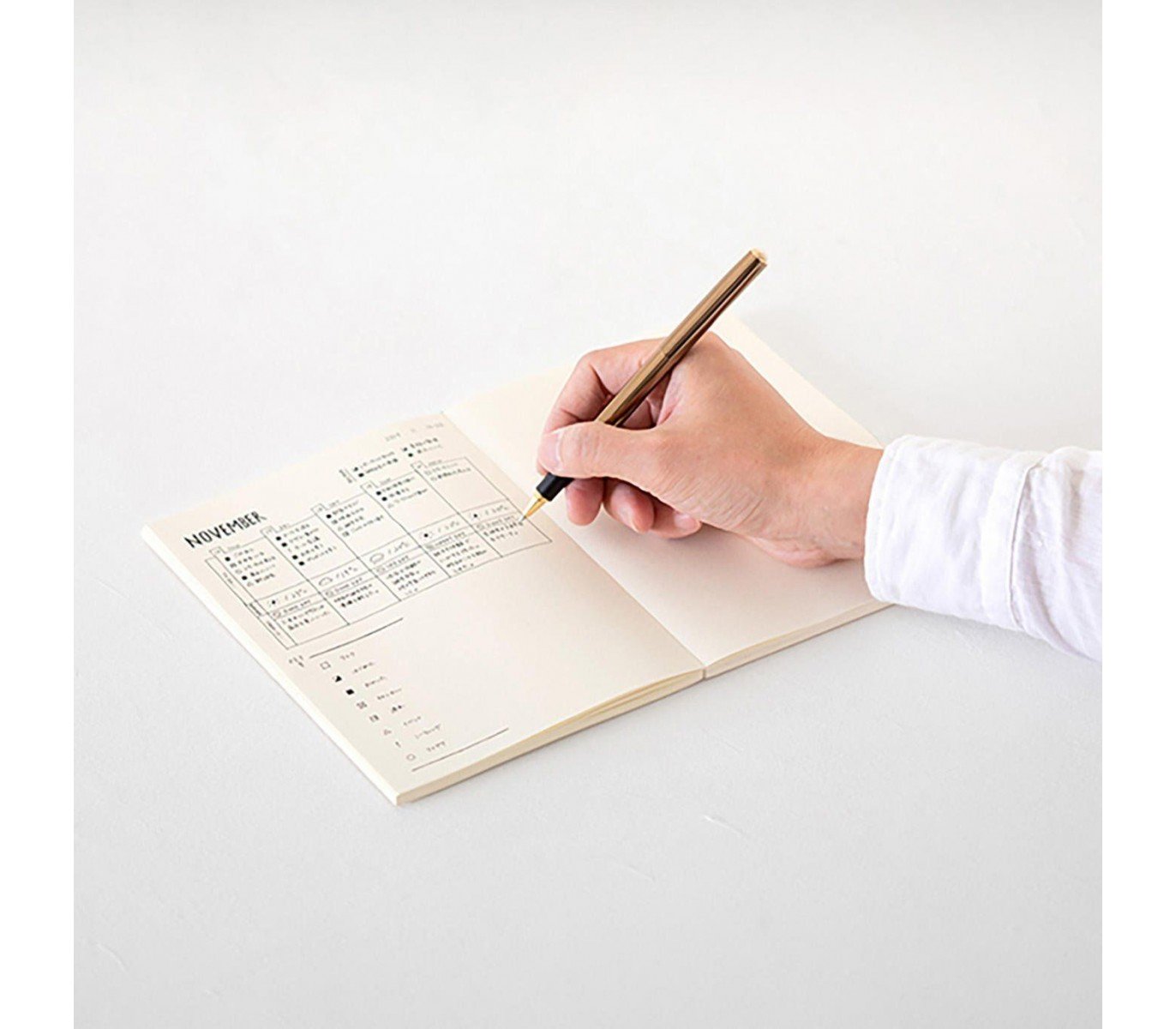 Midori A5 Notebook Journal, Dot Grid