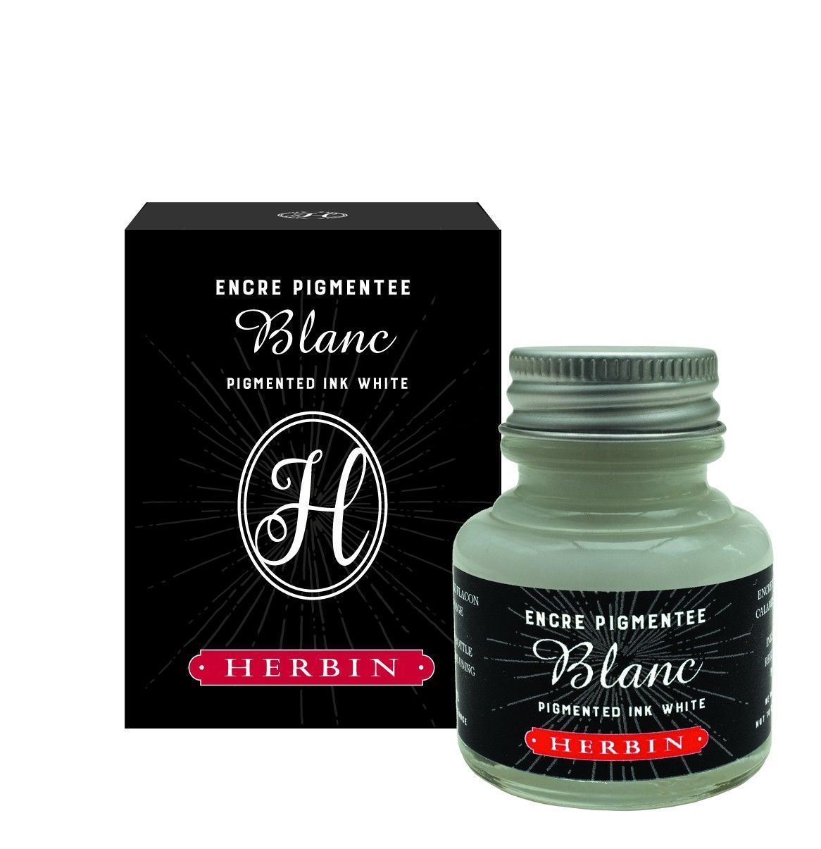 Herbin 30 ml pigmentierte Tinte weiß